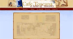 Desktop Screenshot of cafetoscanarestaurant.com